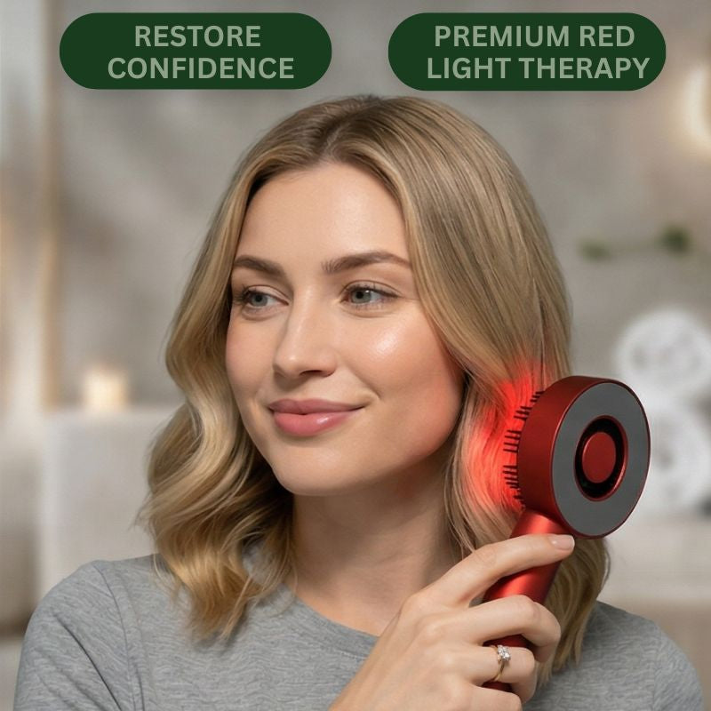 Red LED Massager Brush