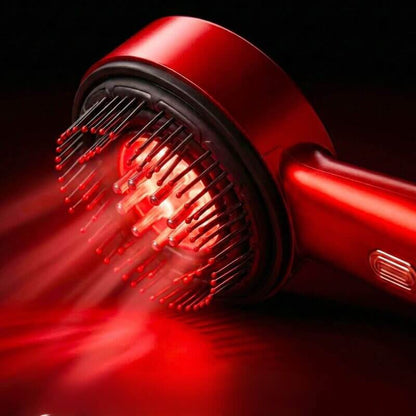 Red LED Massager Brush